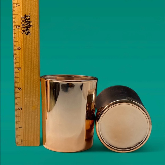 Rose Gold Mirror Finish Drinking Glasses Set of 5 - Picture 6 of 7